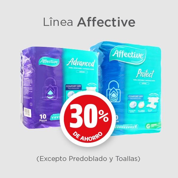 affective 30% de ahorro