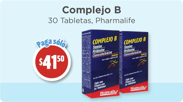 Complejo B Pharmalife paga solo 41.50 pesos