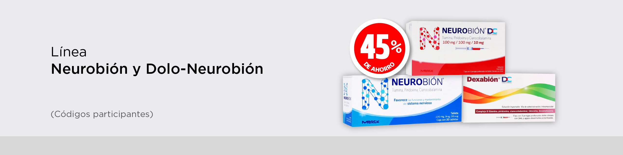 Neurobi&oacute;n y doloneurobi&oacute;n 45% de ahorro