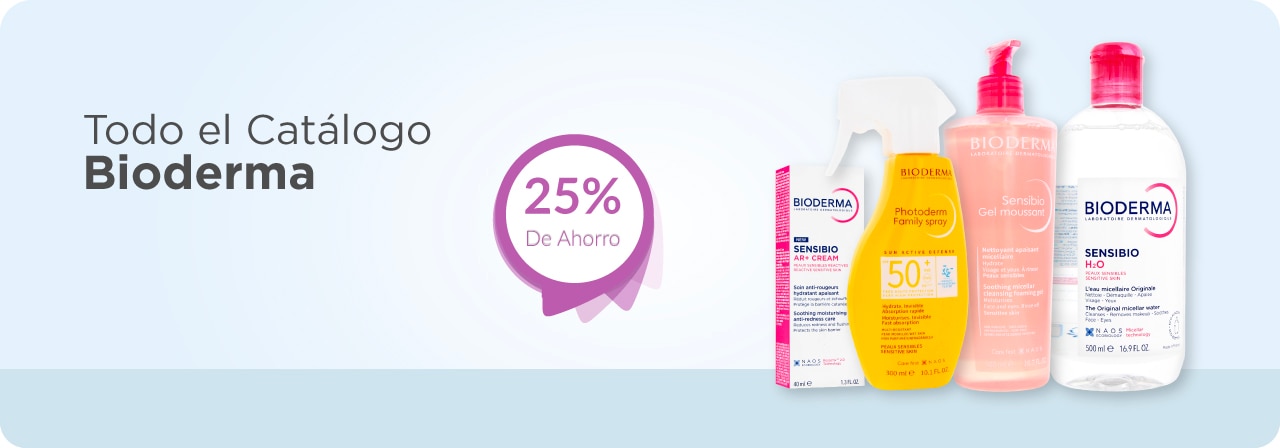 Bioderma 25% de ahorro