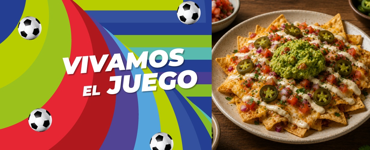 Nachos caseros con queso y&nbsp;toppings