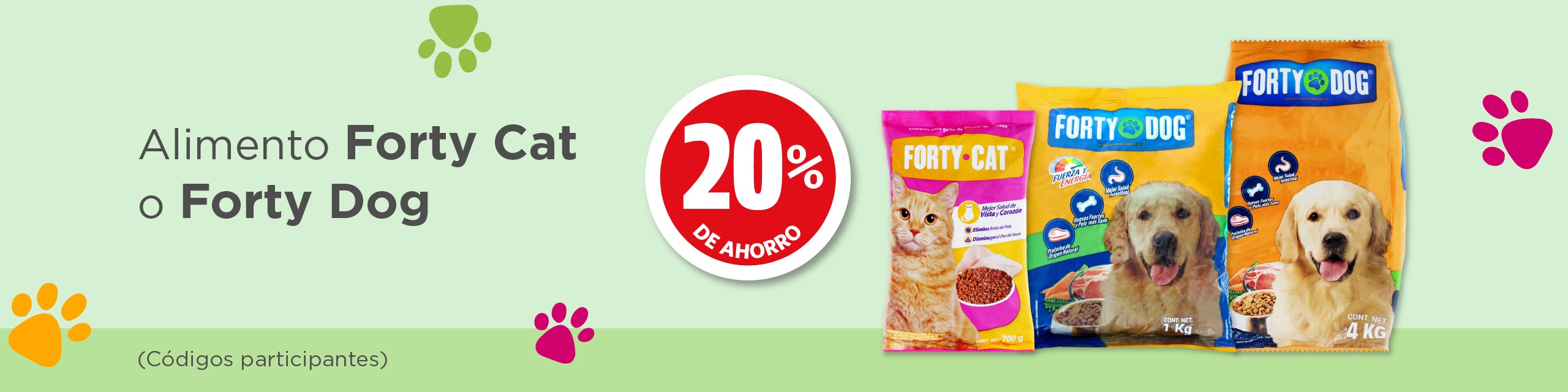 Forty Dog o Forty Cat 20% de ahorro