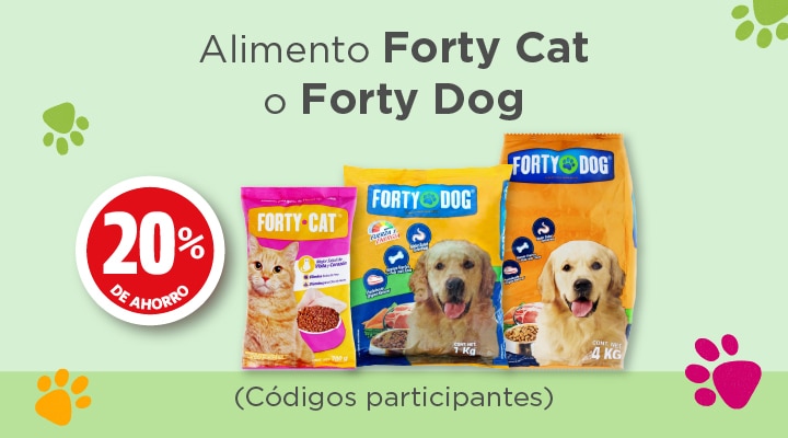 Forty Dog o Forty Cat 20% de ahorro