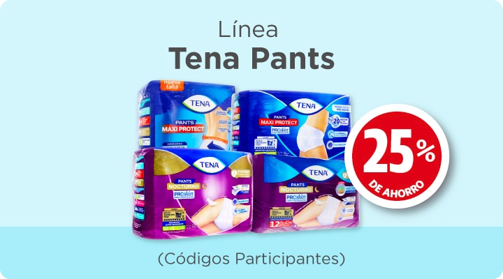 Tena Pants 25% de ahorro