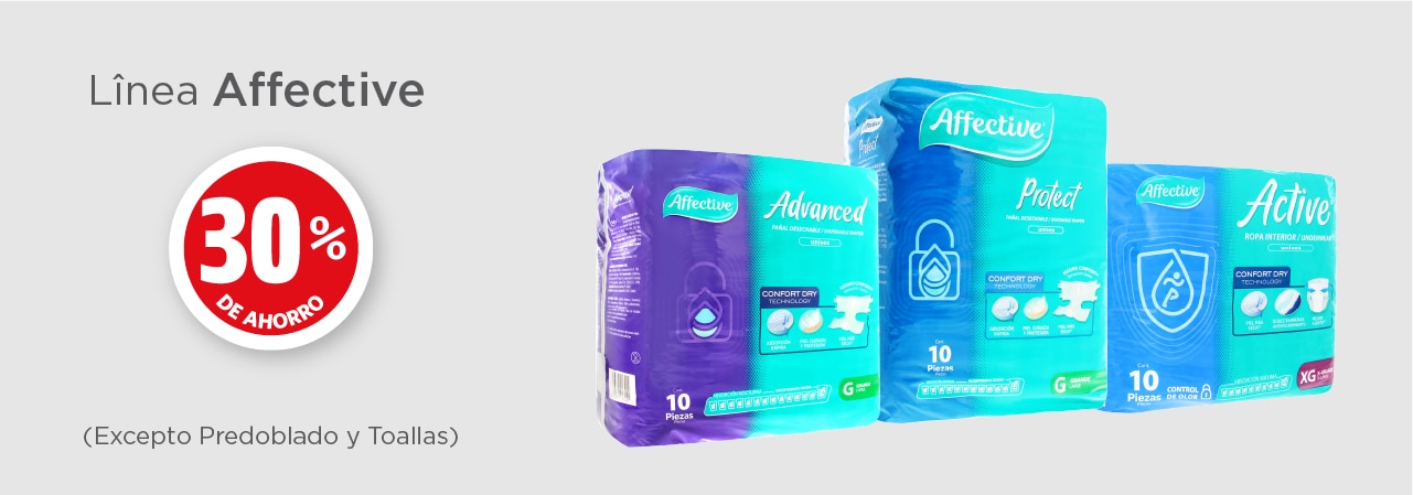 affective 30% de ahorro