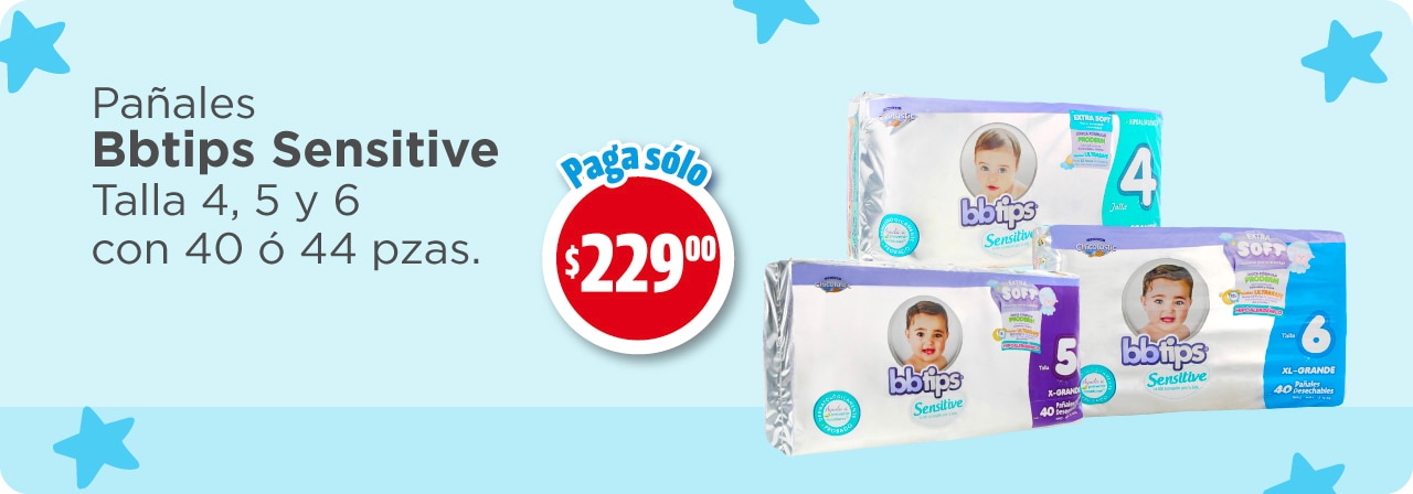 Bbtips Sensitive paga solo $229 pesos