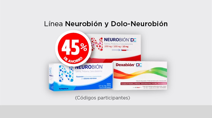 Neurobi&oacute;n y doloneurobi&oacute;n 45% de ahorro