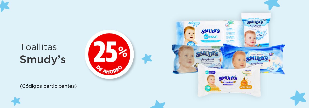 smudy's ofertas, toallitas descuento, toallitas beb&eacute; oferta