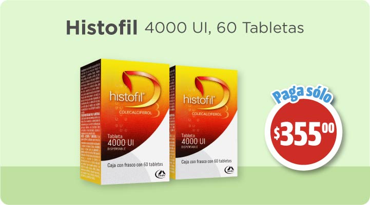 Histofil 4000UI paga solo 355 pesos