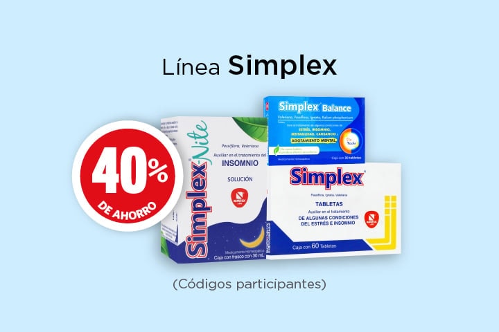 Linea simplex 40% de descuento 