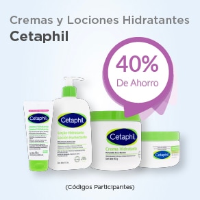 Cremas y lociones Hidratantes Cetaphil con 40% de ahorro