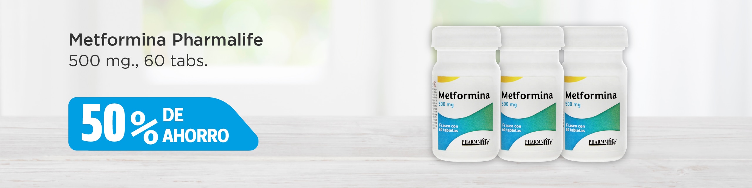 metformina pharmalife 50% de ahorro